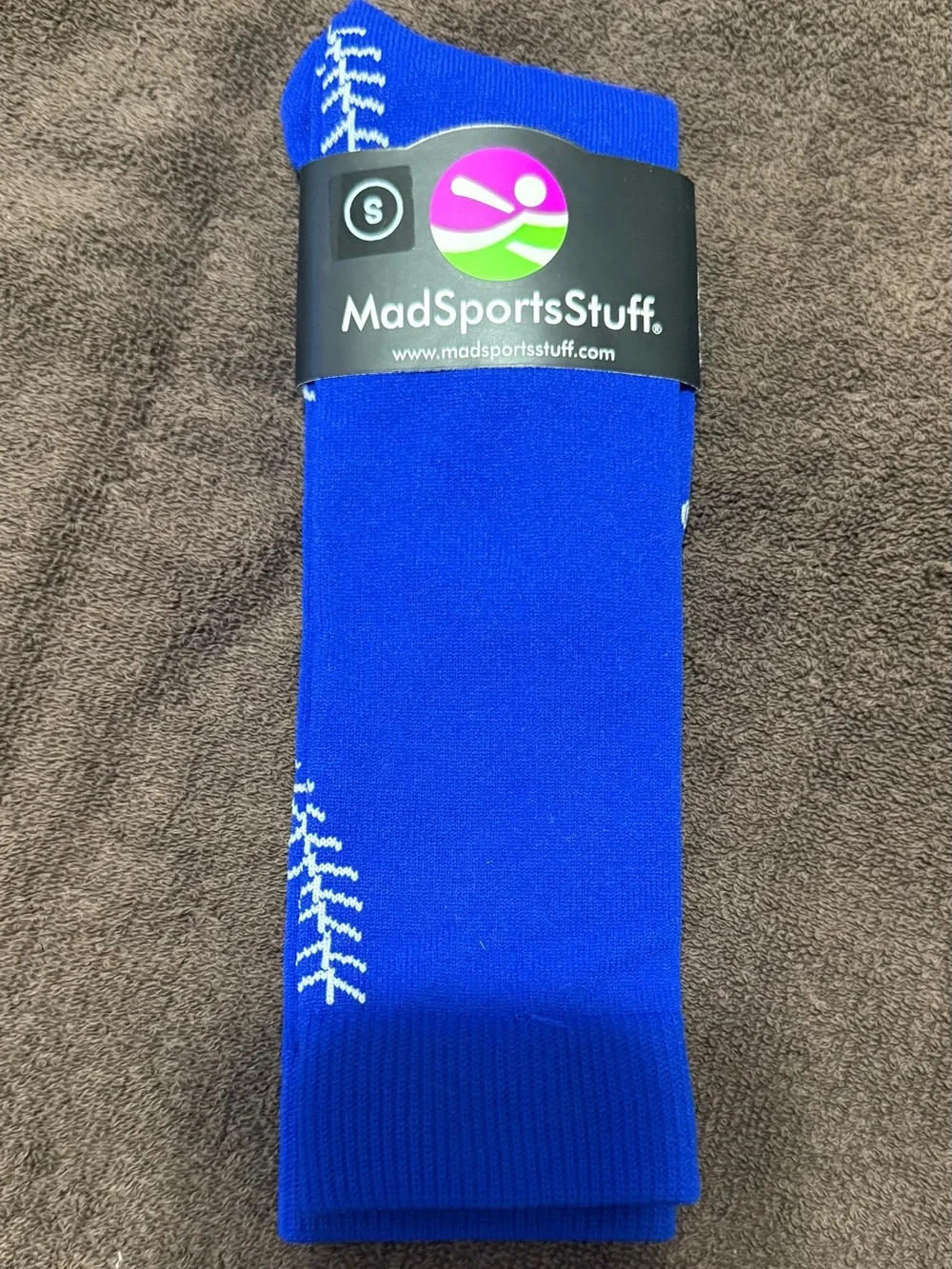 Women's Softball Crew Socks - Royal Blue - Size Small